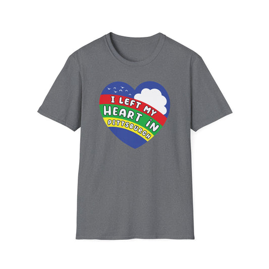 I Left My Heart in Pittsburgh : Unisex Softstyle T-Shirt
