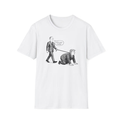 "Who's Your Vladdy?" Political Satire Unisex Softstyle T-shirt