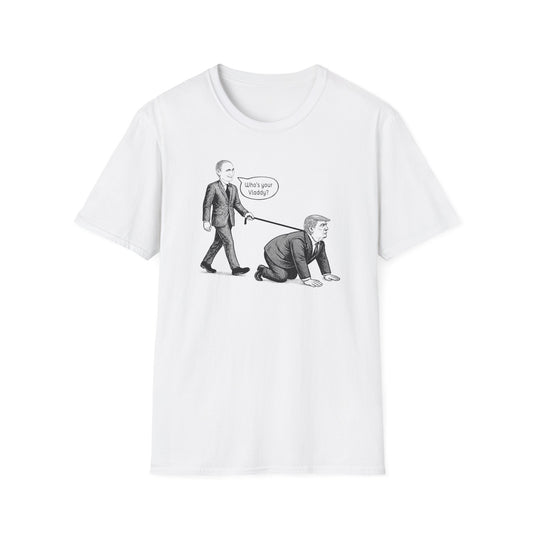 "Who's Your Vladdy?" Political Satire Unisex Softstyle T-shirt