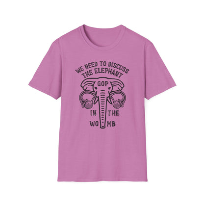 Elephant in the Womb / Pro-choice : Unisex Softstyle T-shirt