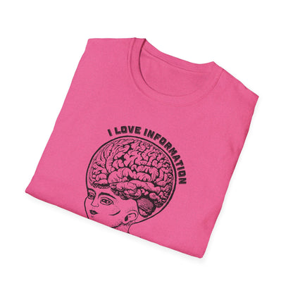 "I Love Information" Unisex Softstyle T-shirt