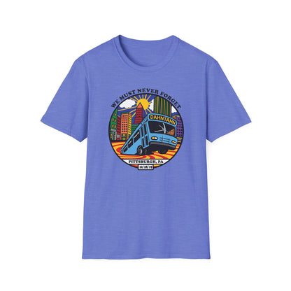 Pittsburgh Sinkhole Bus Unisex Softstyle T-shirt