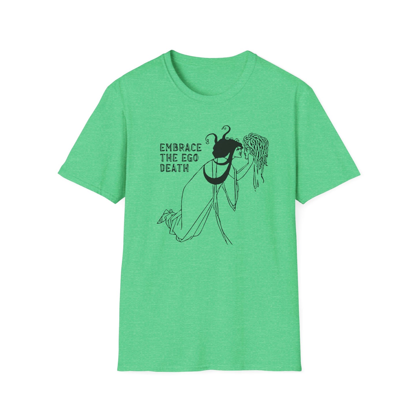 Embrace the Ego Death : Unisex Softstyle T-Shirt - Perfect for Self-Discovery and Mindfulness