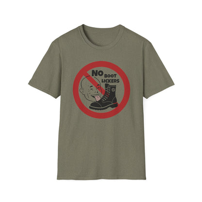No Boot Lickers/ Anti-Authoritarian : Unisex Softstyle T-Shirt