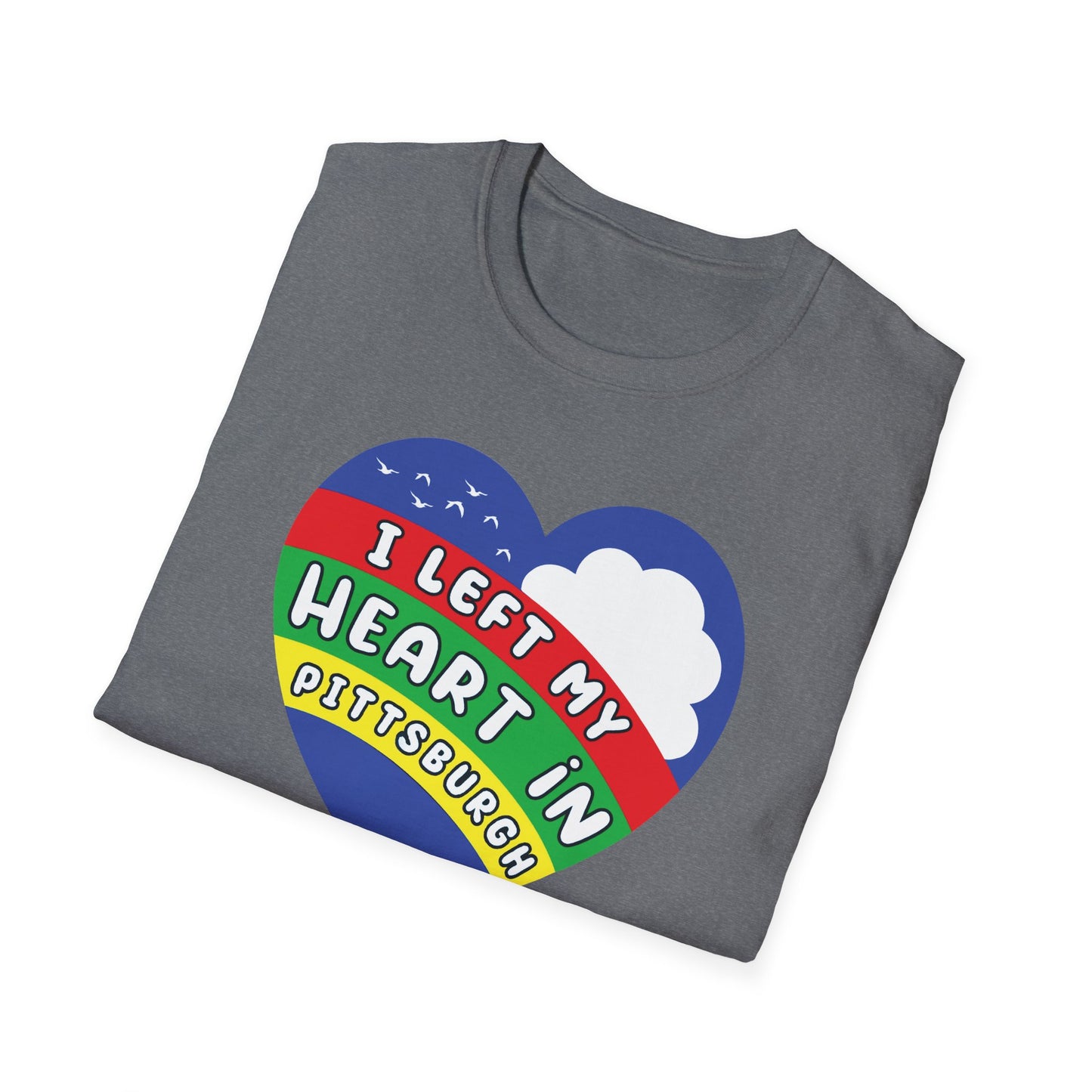 I Left My Heart in Pittsburgh : Unisex Softstyle T-Shirt