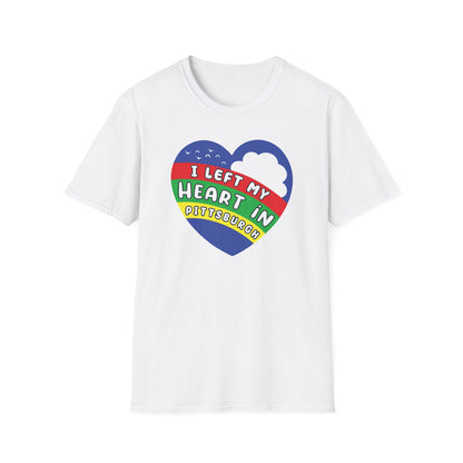 I Left My Heart in Pittsburgh : Unisex Softstyle T-Shirt