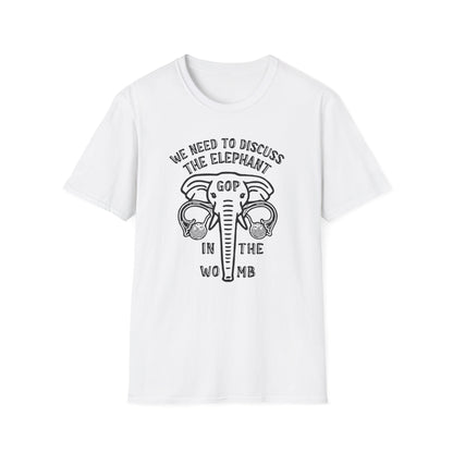 Elephant in the Womb / Pro-choice : Unisex Softstyle T-shirt