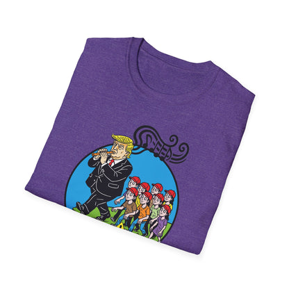 "Pied Piper Political Satire" Unisex Softstyle T-shirt