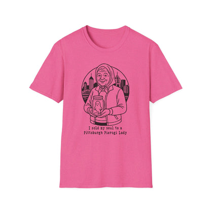 Pittsburgh Pierogi Lady : Unisex Softstyle T-shirt
