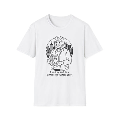 Pittsburgh Pierogi Lady : Unisex Softstyle T-shirt