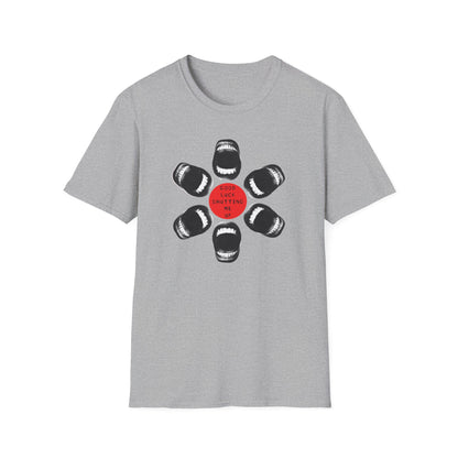 Protester Good Luck Shutting Me Up Unisex Softstyle T-shirt