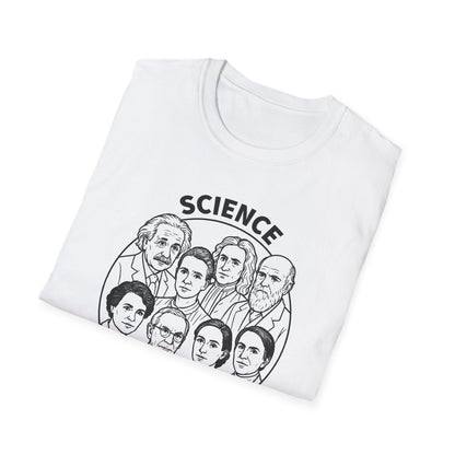 "Science is not a Liberal Conspiracy" Unisex Softstyle T-shirt