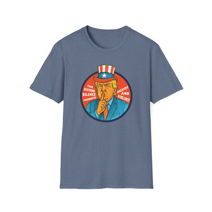 Silence Promotes Violence : Unisex Softstyle T-shirt