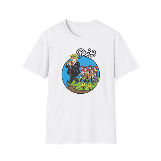 "Pied Piper Political Satire" Unisex Softstyle T-shirt