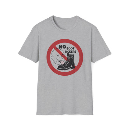 No Boot Lickers/ Anti-Authoritarian : Unisex Softstyle T-Shirt