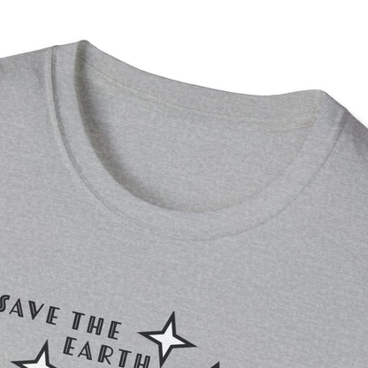 "Save the Earth" Anti-natalist Unisex Softstyle T-shirt