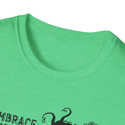 Embrace the Ego Death : Unisex Softstyle T-Shirt - Perfect for Self-Discovery and Mindfulness