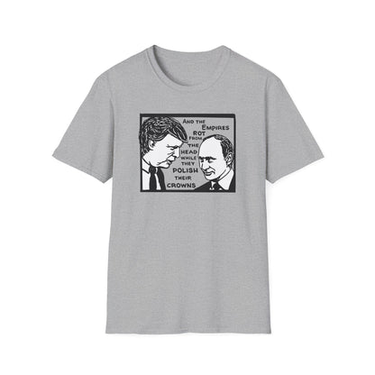 "No Kings - Trump and Putin Oligarch Parody" Unisex Softstyle T-shirt