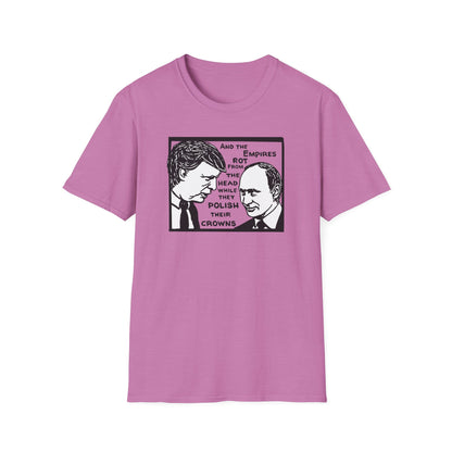"No Kings - Trump and Putin Oligarch Parody" Unisex Softstyle T-shirt