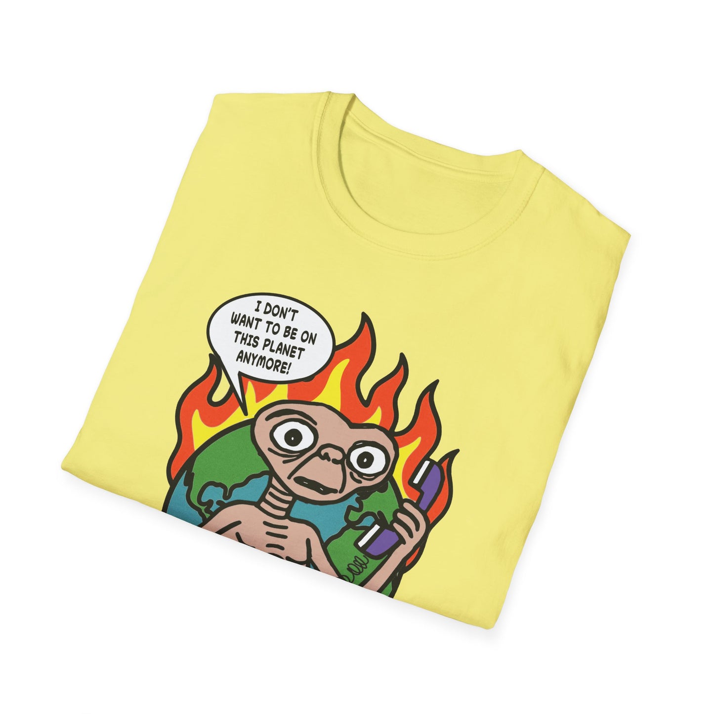 Retro 80's Pop Culture / Phone Home Unisex Softstyle Tee