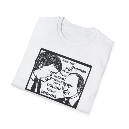 "No Kings - Trump and Putin Oligarch Parody" Unisex Softstyle T-shirt
