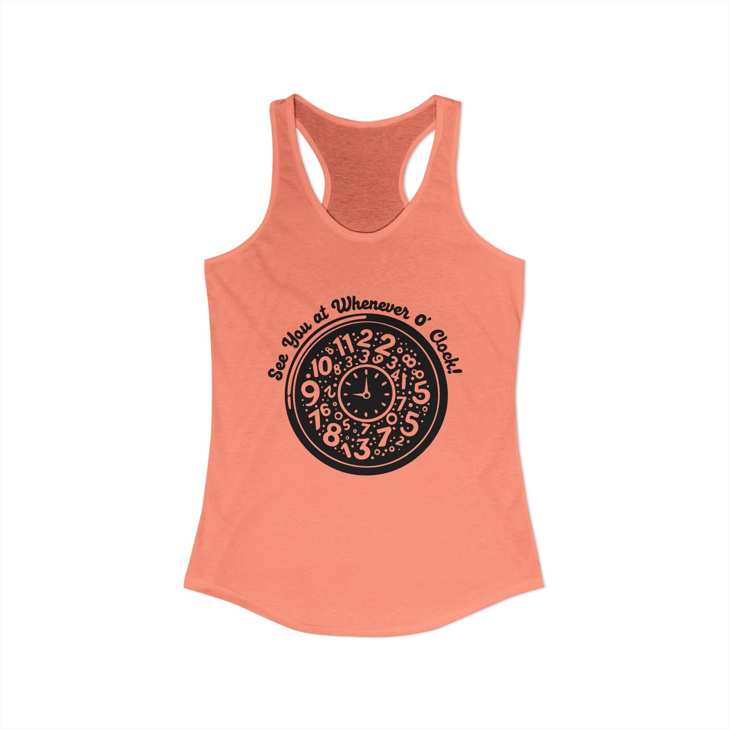 Whenever O'Clock : Womens Racerback Tank Top