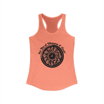 Whenever O'Clock : Womens Racerback Tank Top