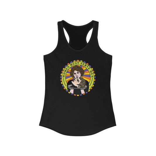 Women Must Serve Men : Women's Racerback Tank Top