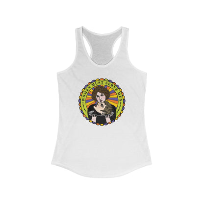 Women Must Serve Men : Women's Racerback Tank Top