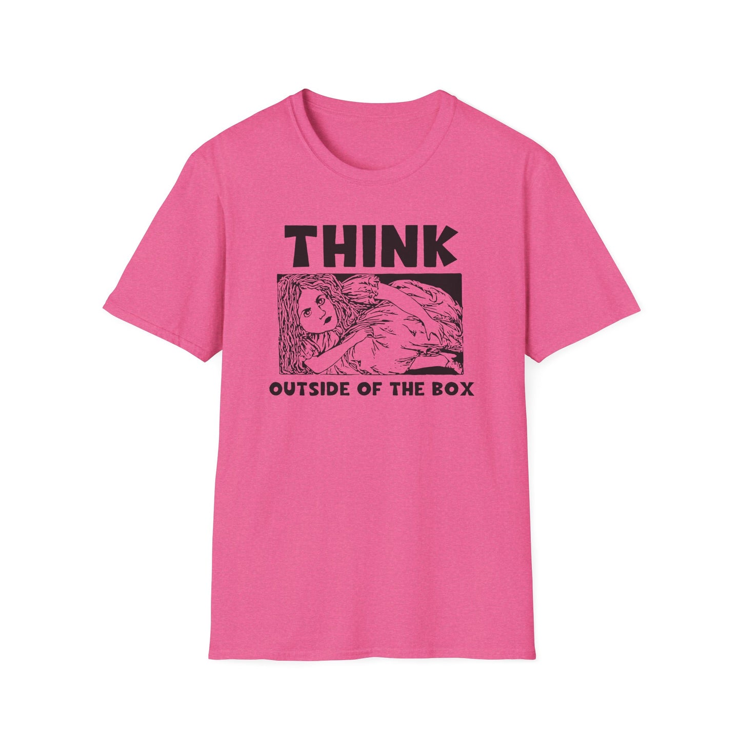 Think Outside of the Box : Unisex Softstyle T-Shirt