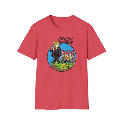 "Pied Piper Political Satire" Unisex Softstyle T-shirt