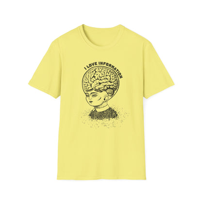 "I Love Information" Unisex Softstyle T-shirt