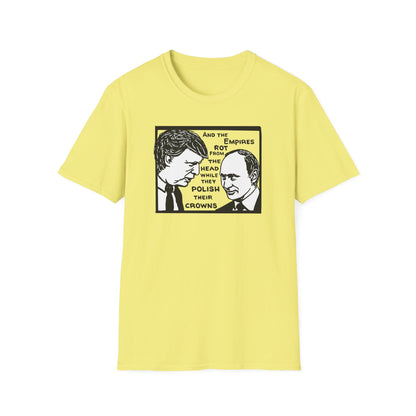 "No Kings - Trump and Putin Oligarch Parody" Unisex Softstyle T-shirt