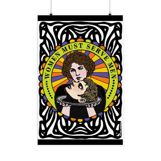 Bold Feminist Vertical Poster, Art Print for Home Décor, Unique Wall Art, Gift for Her, Empowering Statement Artwork