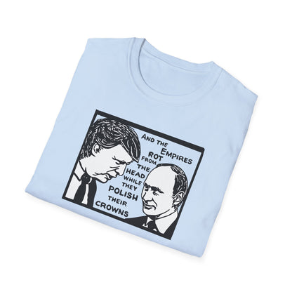 No Kings / Trump and Putin Oligarch Parody : Unisex Softstyle T-shirt