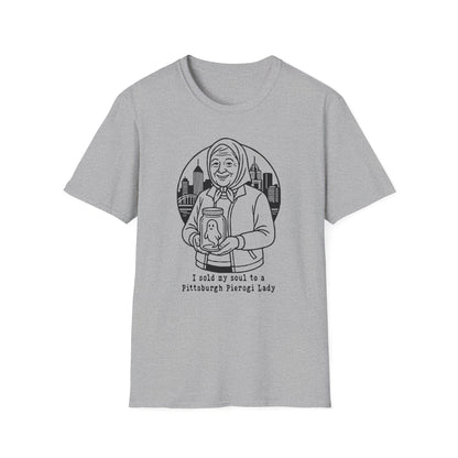 Pittsburgh Pierogi Lady : Unisex Softstyle T-shirt
