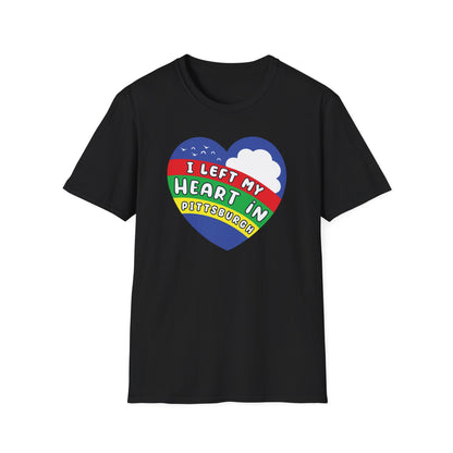 I Left My Heart in Pittsburgh : Unisex Softstyle T-Shirt