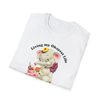Living My Okayest Life : Unisex Softstyle T-Shirt