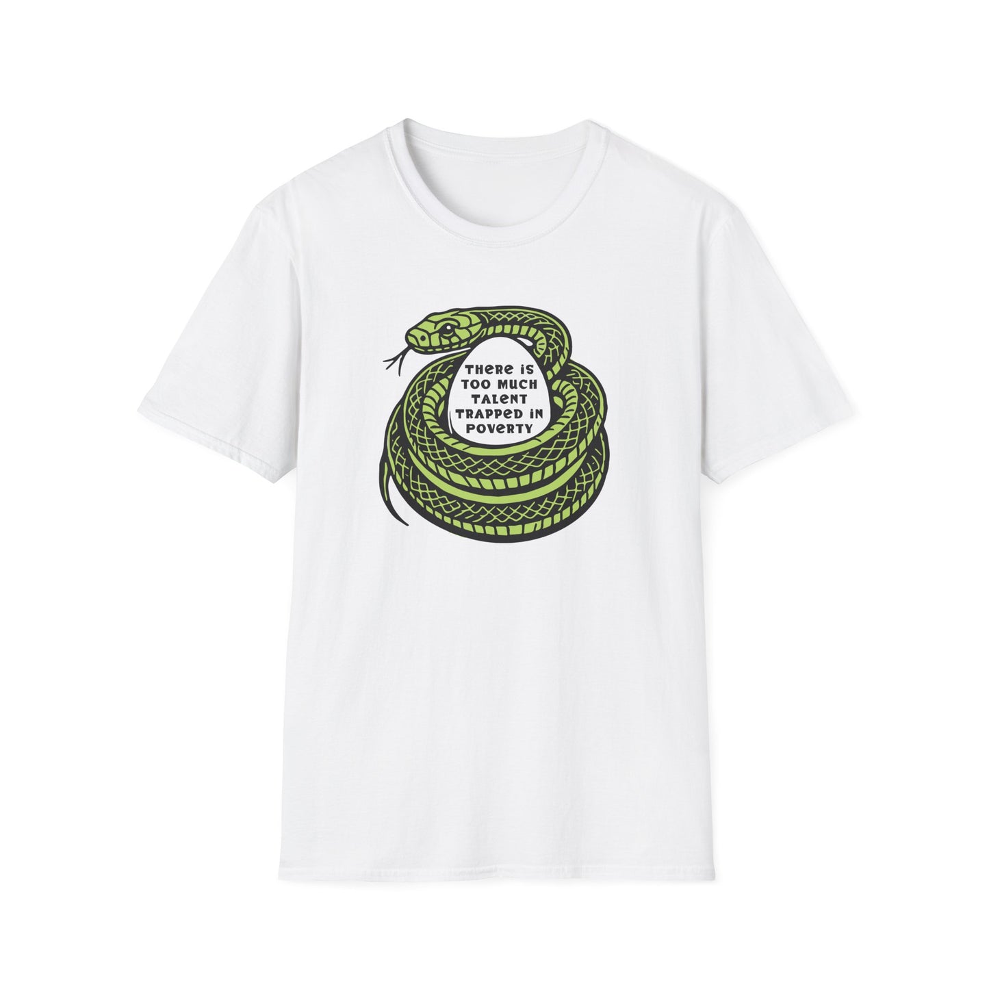 "Talent Trapped in Poverty" Unisex Softstyle T-shirt
