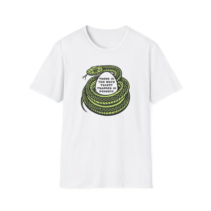 "Talent Trapped in Poverty" Unisex Softstyle T-shirt