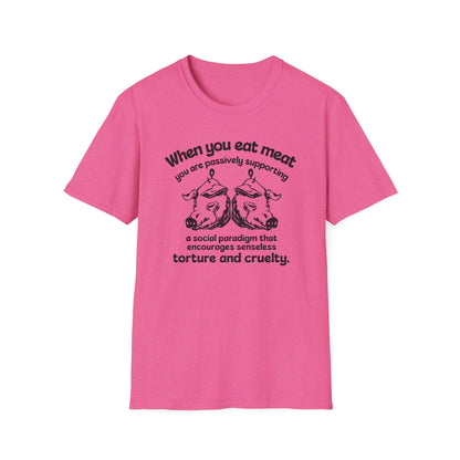 Animal Rights / Paradigm of Cruelty : Unisex Softstyle T-Shirt
