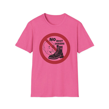 No Boot Lickers/ Anti-Authoritarian : Unisex Softstyle T-Shirt
