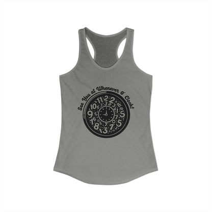 Whenever O'Clock : Womens Racerback Tank Top