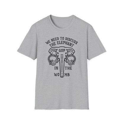 Elephant in the Womb / Pro-choice : Unisex Softstyle T-shirt