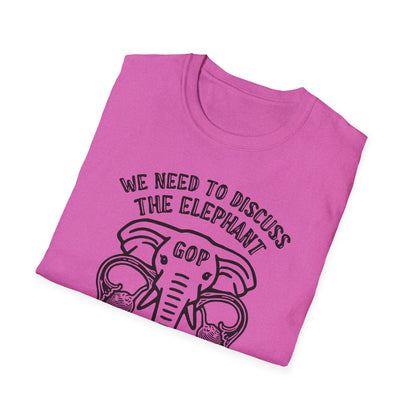 Elephant in the Womb / Pro-choice : Unisex Softstyle T-shirt