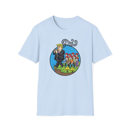 "Pied Piper Political Satire" Unisex Softstyle T-shirt