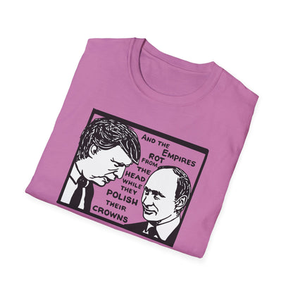 "No Kings - Trump and Putin Oligarch Parody" Unisex Softstyle T-shirt
