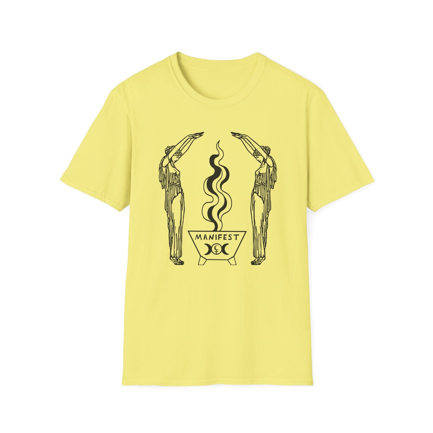 Feminist Witchy Vibes / Occult MANIFEST : Unisex Softstyle T-Shirt