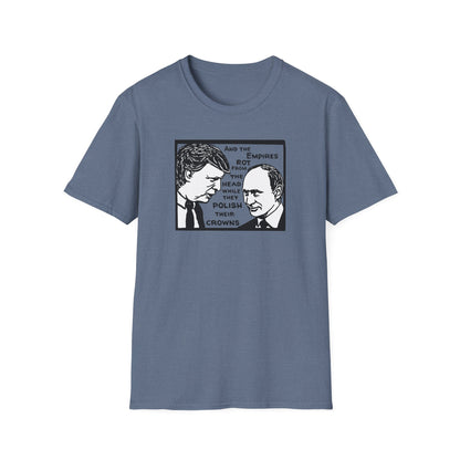 No Kings / Trump and Putin Oligarch Parody : Unisex Softstyle T-shirt