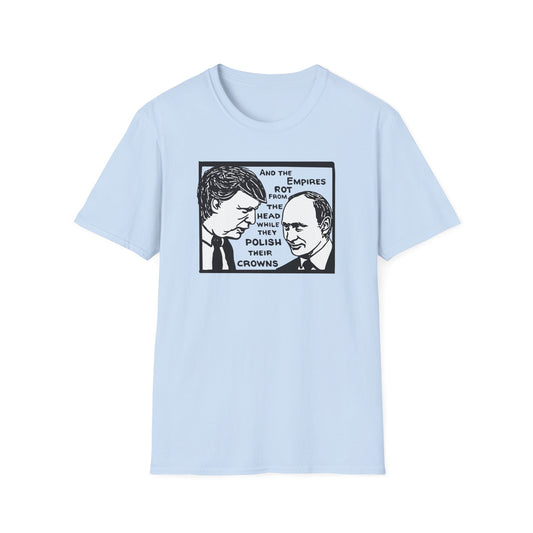 "No Kings - Trump and Putin Oligarch Parody" Unisex Softstyle T-shirt